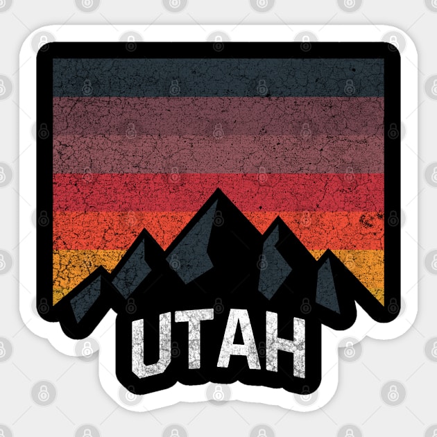 Vintage Utah Sticker by arcilles